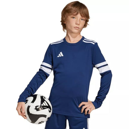 adidas Squadra 25 Long Sleeve Navy Blue Kids T-Shirt JJ0049