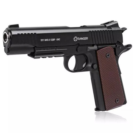 RANGER 1911 M45A1 CQBP air pistol k.4.5BBs 21-shot METAL SLIDE KWC