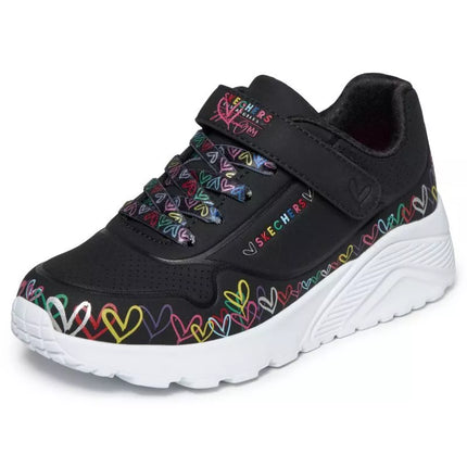 Skechers youth sneakers UNO LITE HEART CRAZE 314091L BKMT