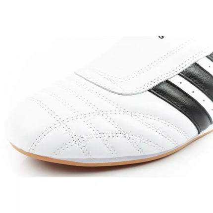 Adidas women's Taekwondo sports shoes white leather slip-on