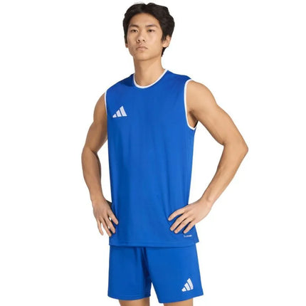 Men's adidas Entrada 26 Sleeveless Jersey Blue KB3931