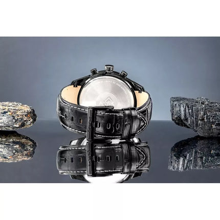 Vyriškas laikrodis Giewont Chronograph Safyrinis Juodas GW7650-A4