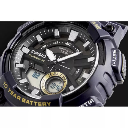 CASIO Gerton AEQ-110W-2AVDF Vyriškas Laikrodis + dėžutė