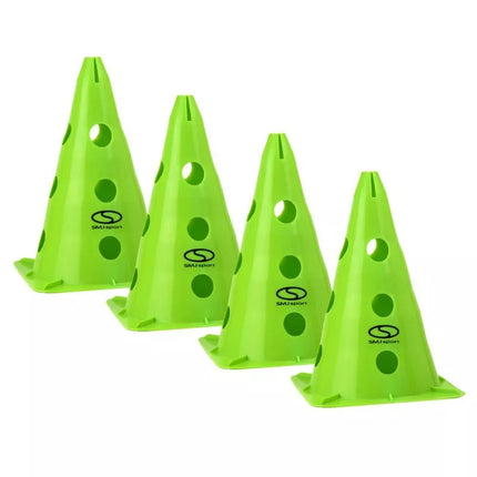 Rinkinys iš 4 treniruočių kūgių - 30 cm žali / PT4-13H-G