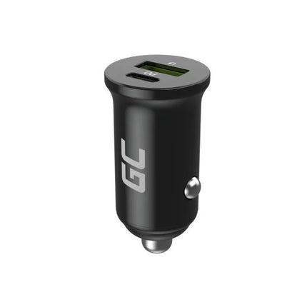 GREEN CELL CAR CHARGER GC POWERRIDE NANO38 38W 6A 1X USB-C 1X USB-A