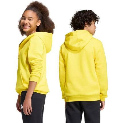 adidas Entrada 26 Full Zip Hoodie Yellow KH1777