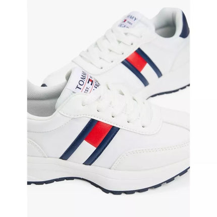 Tommy Hilfiger moteriški FLAG Žemakulniai sportbačiai suvarstomi T3X9-33877-1695X336-X336 BALTI/MĖLYNI