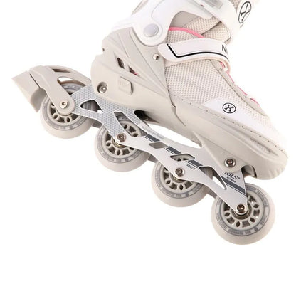 NH18188A 2in1 GREY-PINK SIZE S(29-33) ROLLER SKATING WITH HOCKEY SLIDE NILS EXTREME
