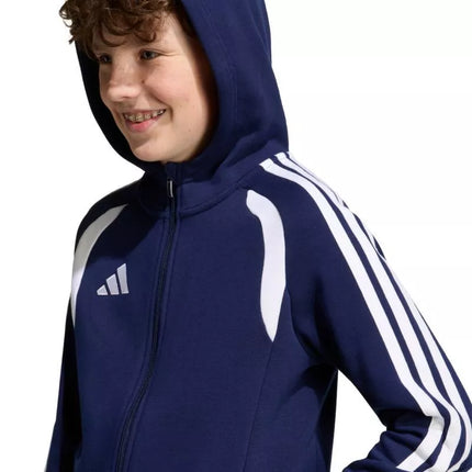 adidas Tiro 26 League Sweat Full Zip Hoodie for Kids Navy Blue KF3322
