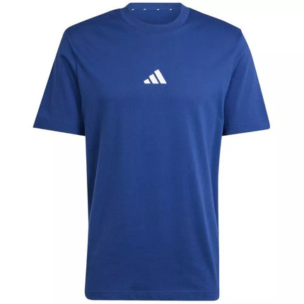 Vyriški Adidas Essentials marškinėliai su mažu logotipu, mėlyni JF1093