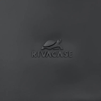 Rivacase Eden Backpack Roll-Up Backpack Black Polyester, Waxed Leather (Pull Up)