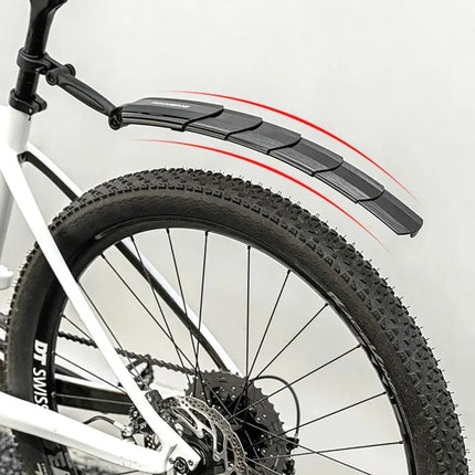Rockbros FK-810 Folding Telescopic Bicycle Fender Set - Black