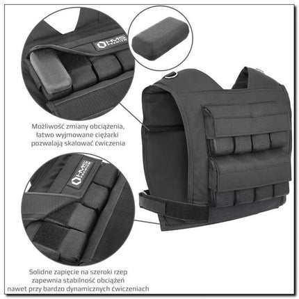 Cordura HMS KTO16 16kg treniruočių liemenė su svoriais
