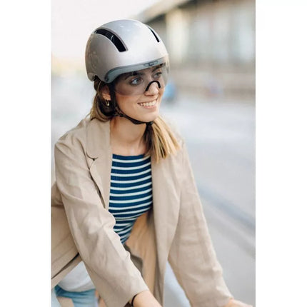HJC CALIDO PLUS Silver Bicycle Helmet PEARL GREYISH SILVER rM