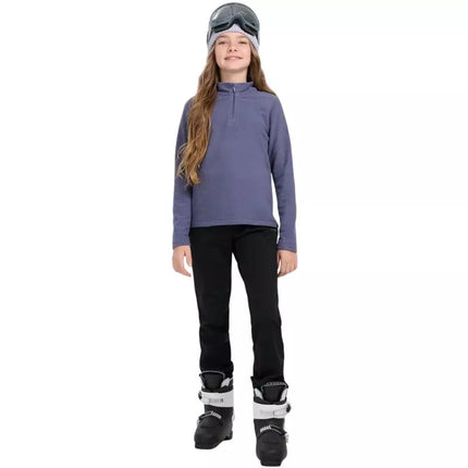 Fleece sweatshirt for girls 4F F060 navy blue 4FJWAW25UFLEF060 31S