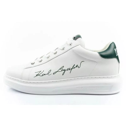 Karl Lagerfeld men's shoes sneakers Kapri natural leather white
