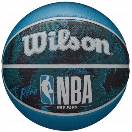 WILSON NBA DRV PLUS VIBE krepšinio kamuolys WZ3012602XB7 7 dydžio juoda mėlyna