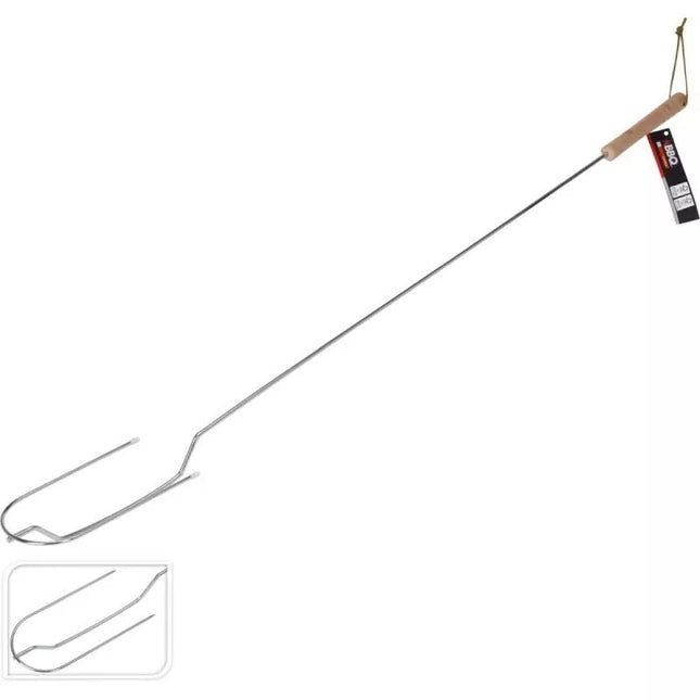 100 cm stovyklavimo šakutė su medine rankena