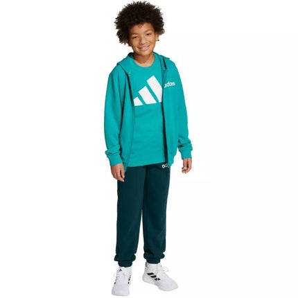 Adidas Essentials green kids tracksuit JN2427