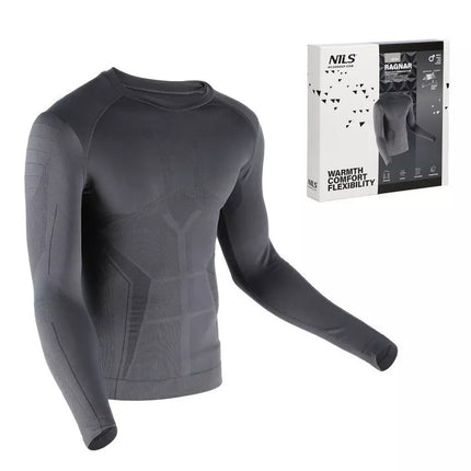 BTK0060 Vyriški pilki termoaktyvūs marškinėliai RAGNAR 2XL/3XL NILS