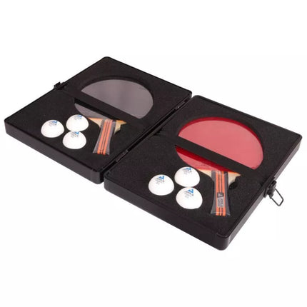 CASE COVER FOR 2 RACKETS AND 3 BALLS FOR TABLE TENNIS JOOLA ALU BLACK