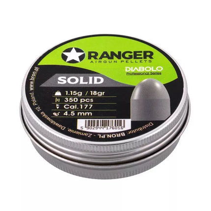Shot 4.5 mm RANGER Diabolo Professional Solid semi-circular 350 pcs. 1.15 g