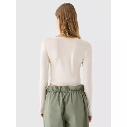 Moteriškas ilgomis rankovėmis, slim fit, lygus paviršius 4F 4FRSS24TLONF499-11S