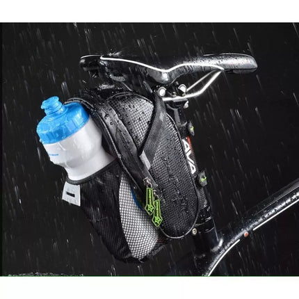 Rockbros C7-1 vandeniui atspari dviračio tašė su tvirtinimu prie balnelio 1.5l - juoda