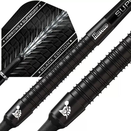 Harrows Supergrip Black 90% Softip Smiginės