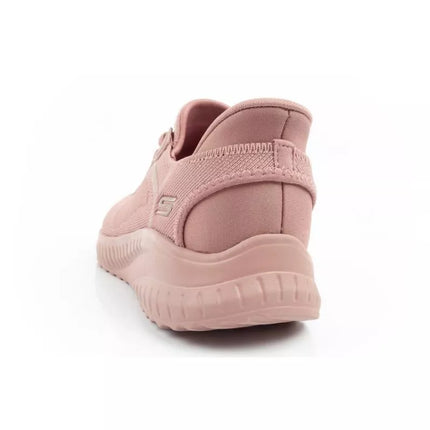 Skechers Bobs Squad-Chaos moteriški patogūs SLIP-INS rožiniai sportbačiai