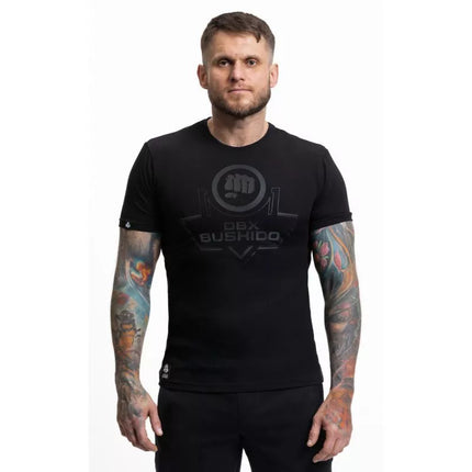 Premium medvilniniai marškinėliai su DBX Bushido logotipu