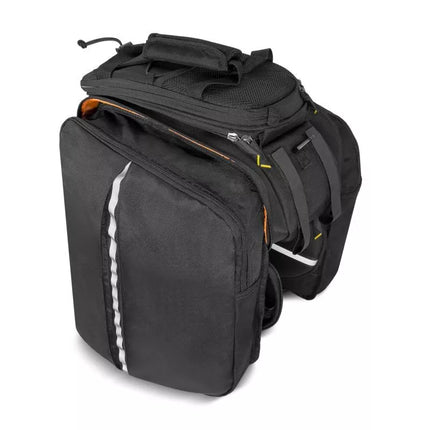 Wozinsky large bike rack bag 35l + rain cover black (WBB19BK)