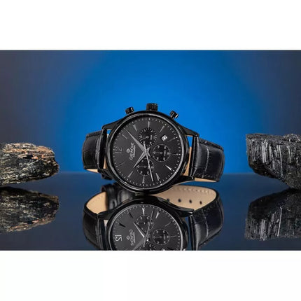 Giewont Chronograph Sapphire Black Men's Watch GW6310-A1