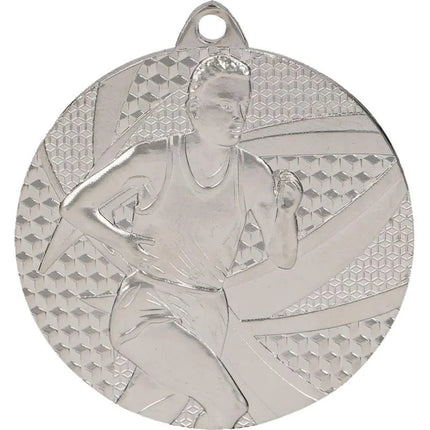 Silver medal - running - steel medal