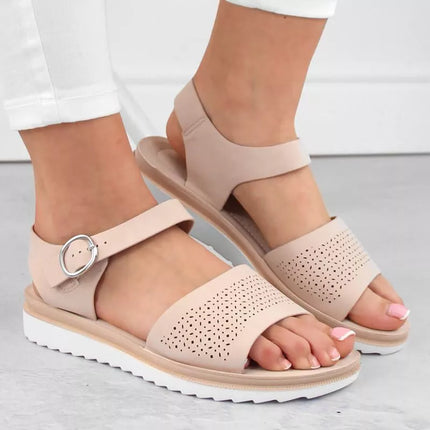 Sergio Leone W SK53N batudinėta ir platforminiai bateliai, smėlio spalvos