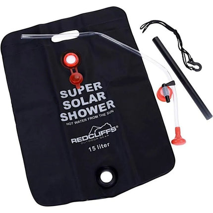 SOLAR SHOWER CAMPING TOURIST 15L REDCLIFFS