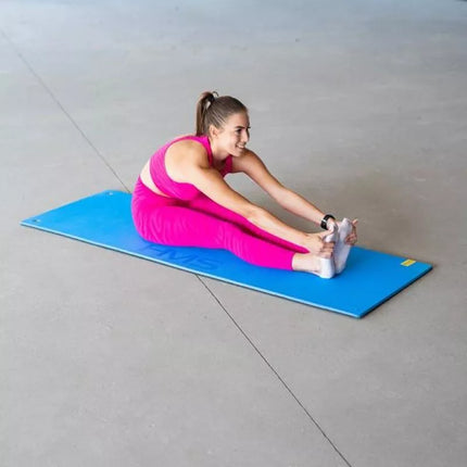 HMS Premium MFK03 mėlynai juodos spalvos sporto salės kilimėlis su skylutėmis