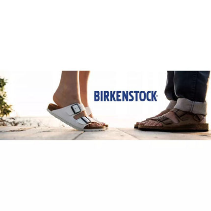 „Birkenstock Arizona Birko-Flor Nubuck Stone“ pilki moteriški/vyriški įspiriami sandalai (0151211)