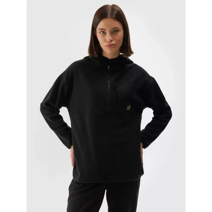 Moteriškas džemperis su gobtuvu, standartinio kirpimo, fleece 4F 4FWAW24TFLEF248-20S