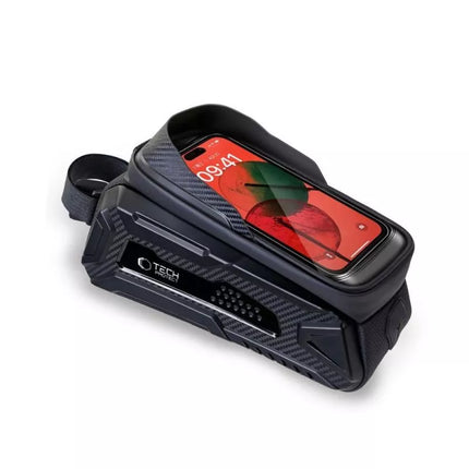 Tech-Protect V2 Dviračio krepšys su vieta telefonui 1.2l - Juodas