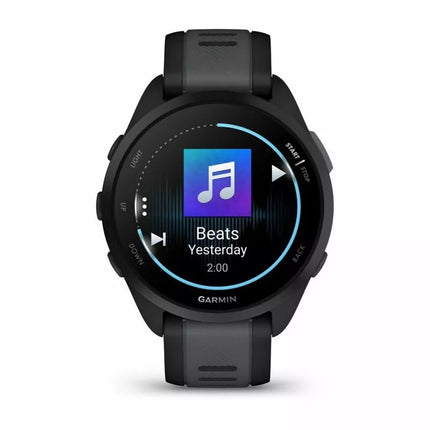 Garmin Forerunner 165 Music Laikrodis, Juodos ir pilkos spalvos