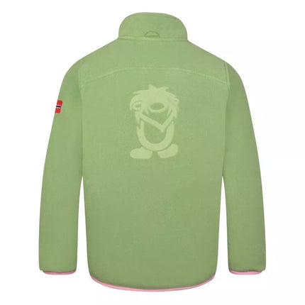 Trollkids Mergaičių Oppdal Jacket XT sportiška fleece striukė su užtrauktuku, žalia (415-353)