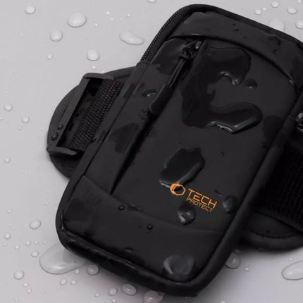 Tech-Protect M6 Universali sporto apyrankė - juoda ir oranžinė