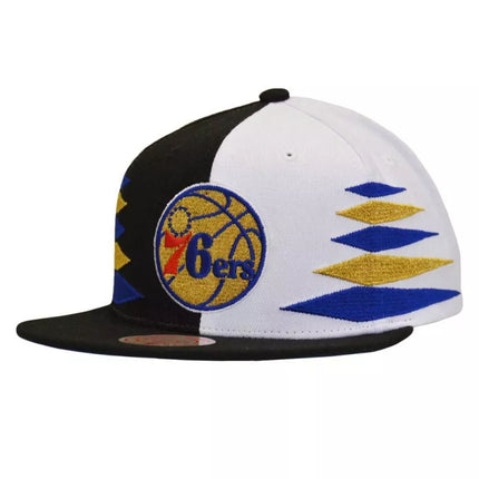 Mitchell & Ness NBA Diamond Cut Filadelfijos 76ers Kepurė - HHSS1093-P76YYPPPBKWH