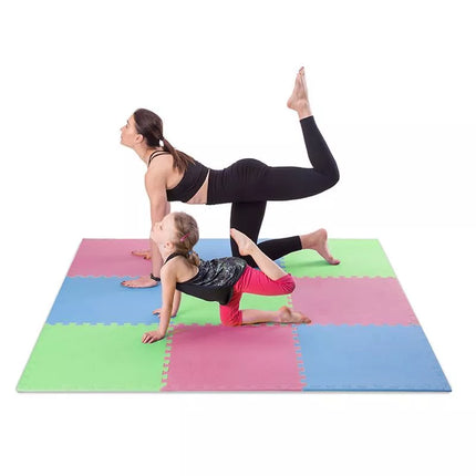 Multipack One Fitness MP10 puzzle mat green-blue-red 9 pieces 10 mm
