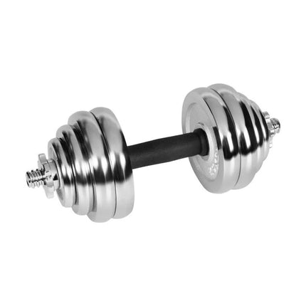 REBEL ACTIVE ADJUSTABLE CHROME DUMBBELLS IN CASE WITH BAR, SET 30 KG