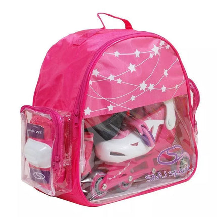 SMJ Sport Combo rožinis LED rinkinys: 2in1 riedučiai HS-TNK-000009549