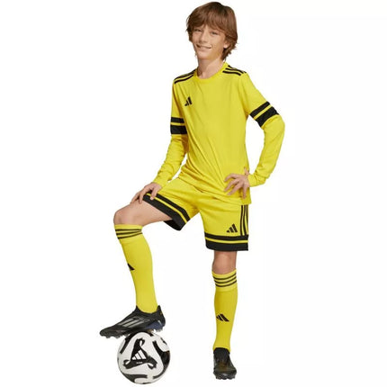 adidas Squadra 25 Long Sleeve Kids T-Shirt Yellow JJ0043