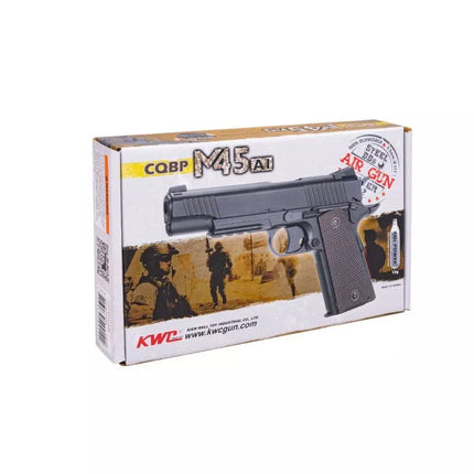 RANGER 1911 M45A1 CQBP air pistol k.4.5BBs 21-shot METAL SLIDE KWC