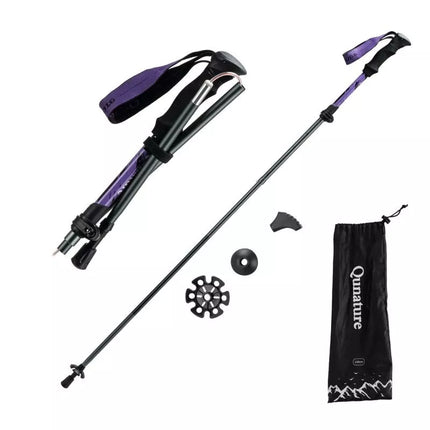 Qunature Nordicinio vaikščiojimo lazda Aliuminio 110 - 130 cm 1 vnt. - Violetinė